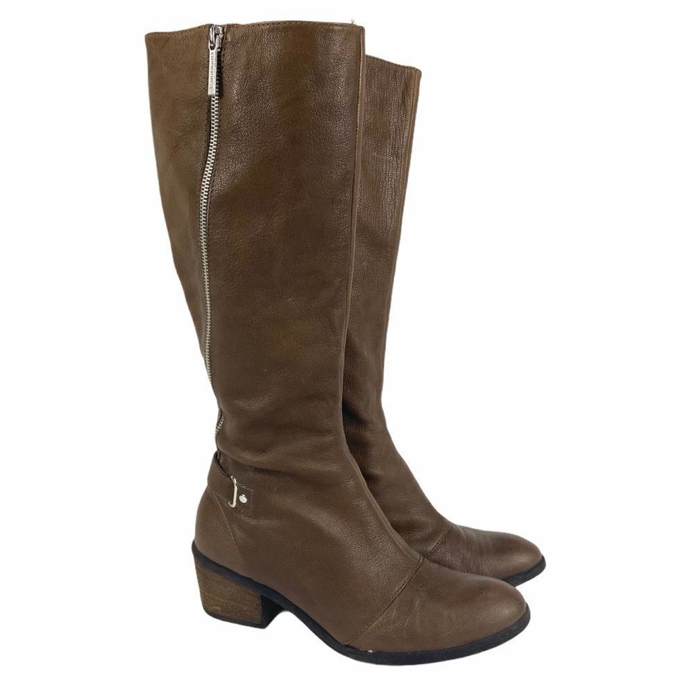 Donald J Pliner Tall pebbled leather 'Dalee' Boot - Picture 3 of 16